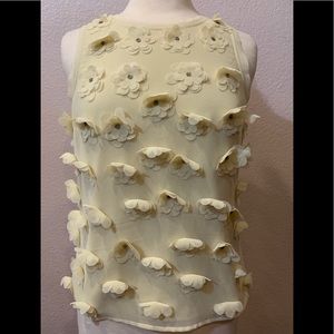 NEW SEARCH FOR SANITY FLORAL APPLIQUÉ BLOUSE SMALL